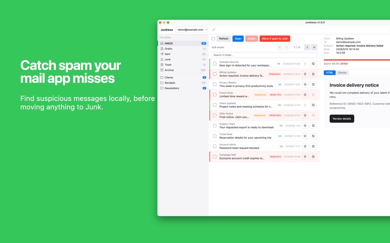 Junkless screenshot