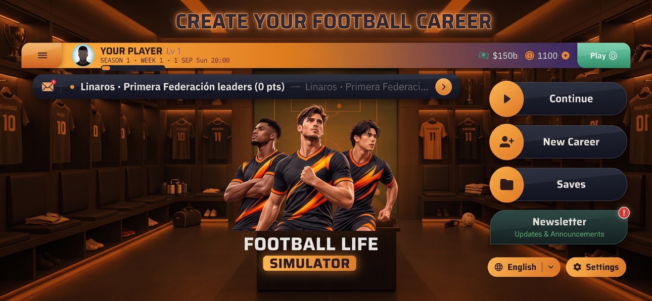 Screenshot 1 of Football Life Sim