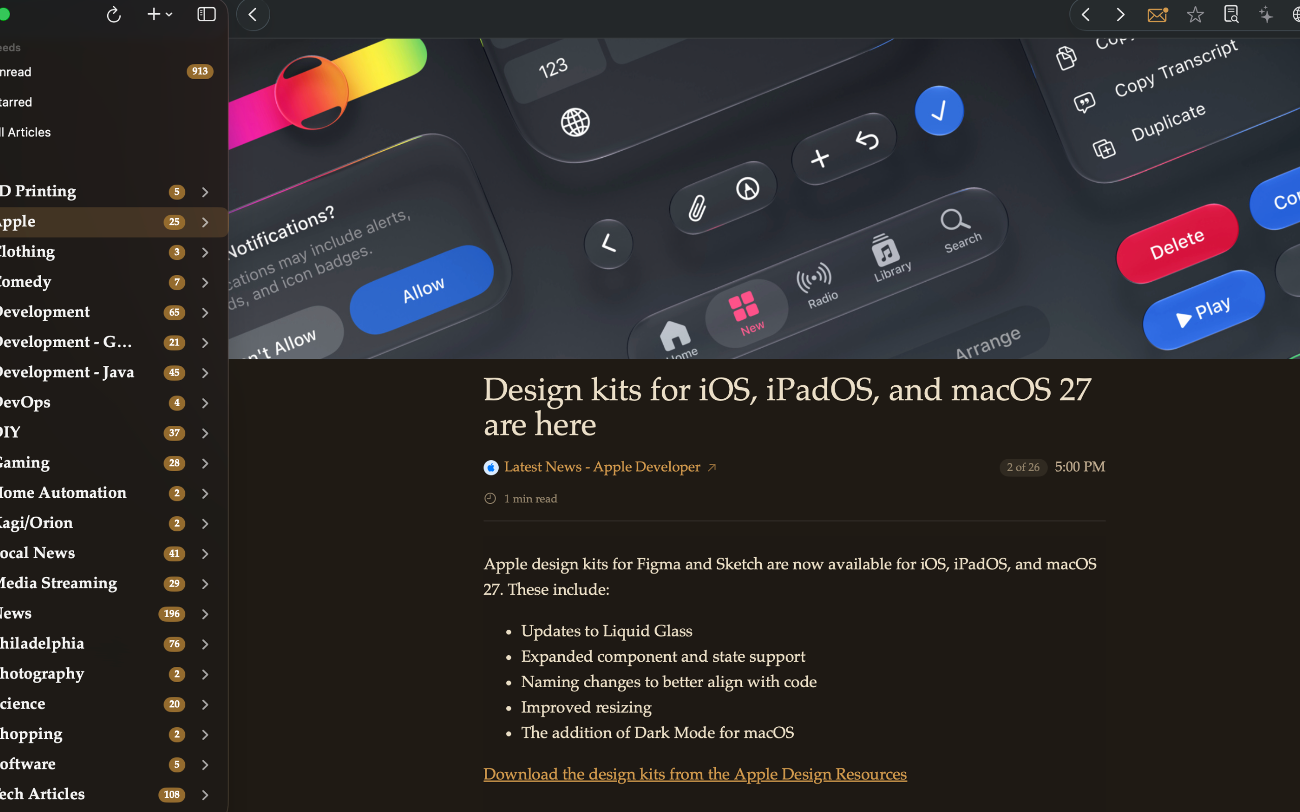 Flux News Reader screenshot 8