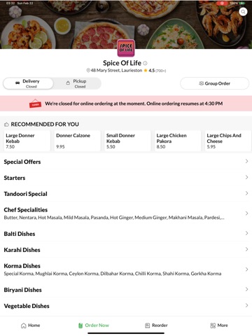 App screenshot