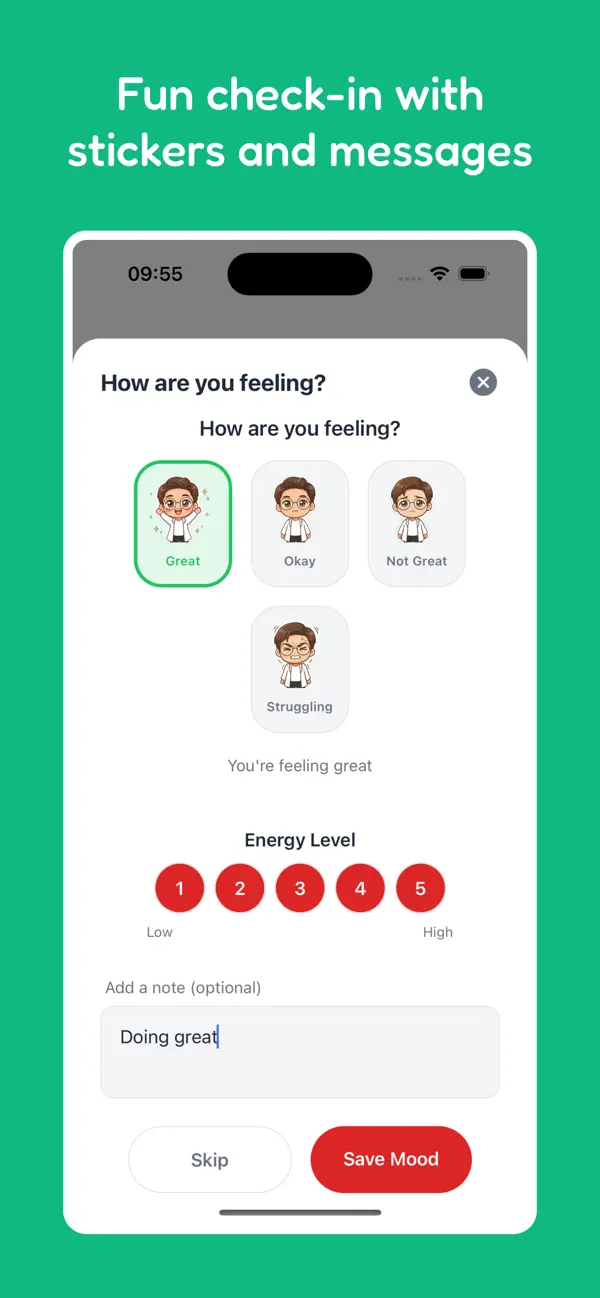 Screenshot #2 pour Areualive?  - Daily Check-In
