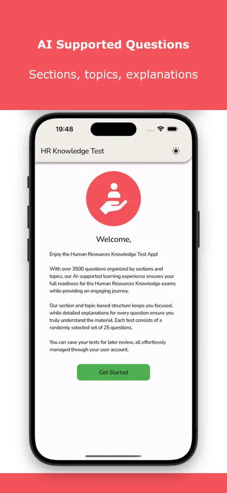 Human Resources Knowledge Test Screenshot 2