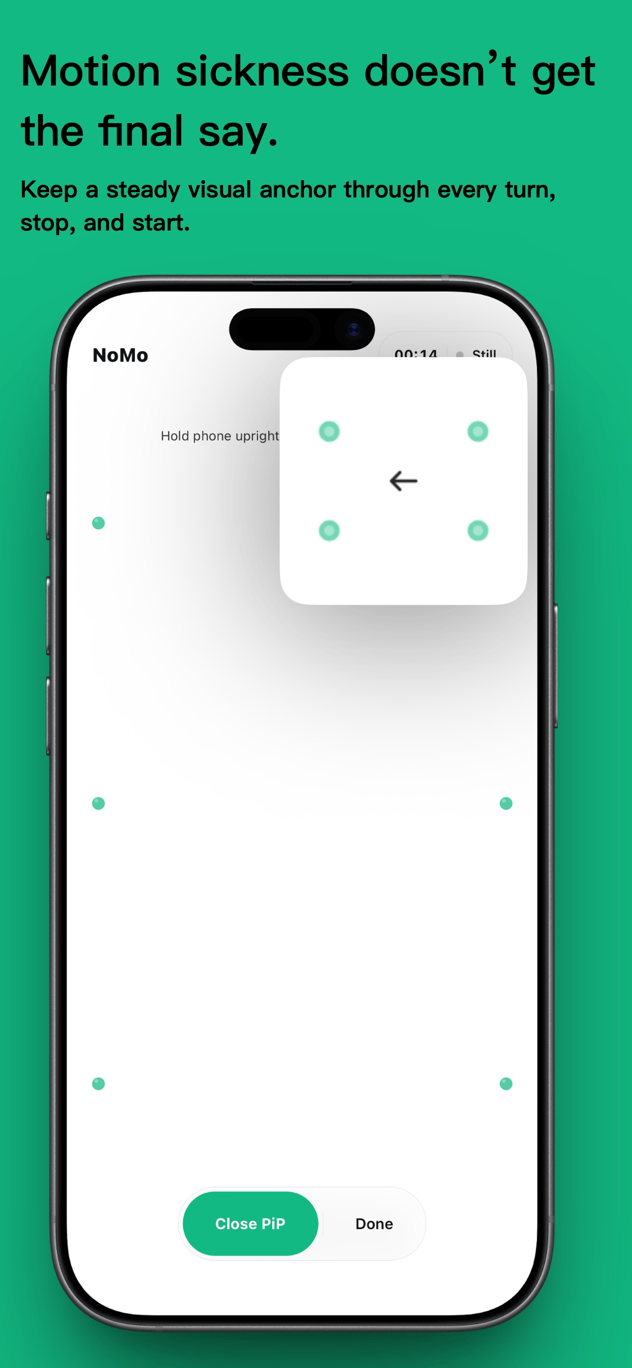 NoMo - Motion Sickness Relief screenshot 3