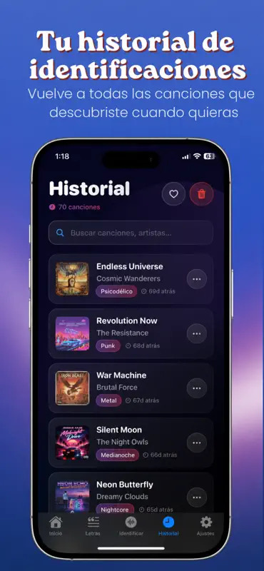 Identificador de canciones screenshot 6 of 6