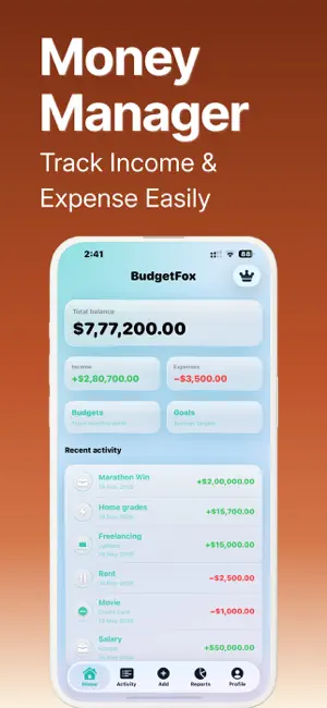 BudgetFox: Money Manager screenshot 1