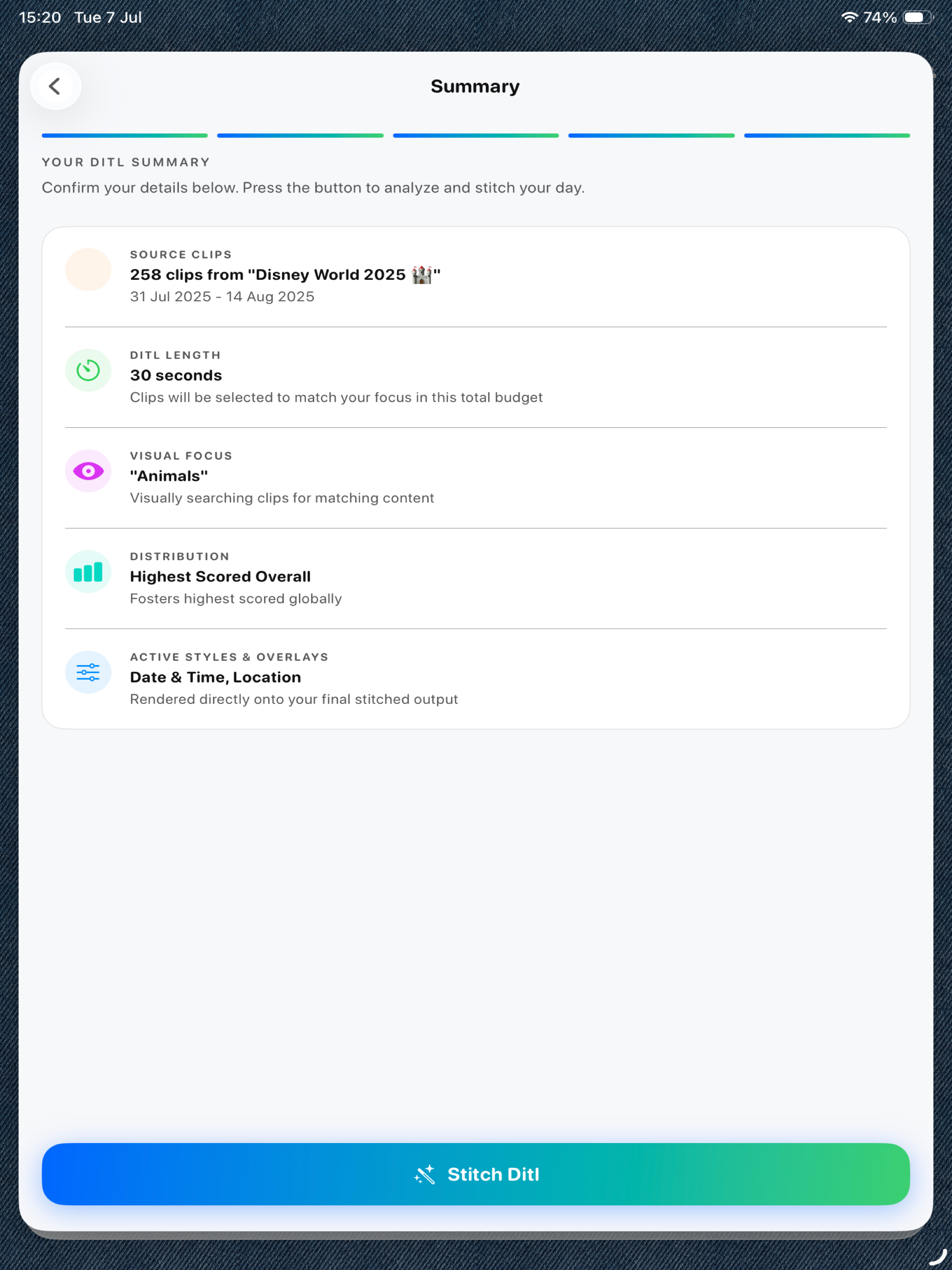 ditl - Auto Video Editor screenshot 10