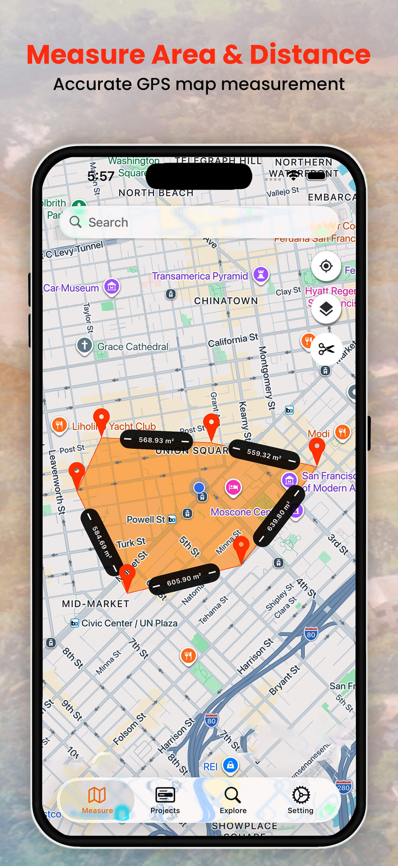 Map Measure : Area Calculator