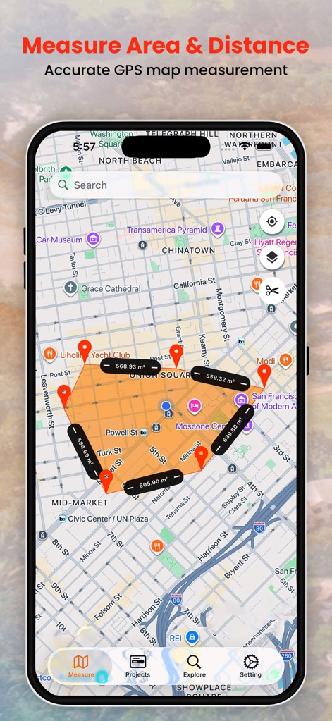 Map Measure : Area Calculator - 내비게이션 앱 | MWM