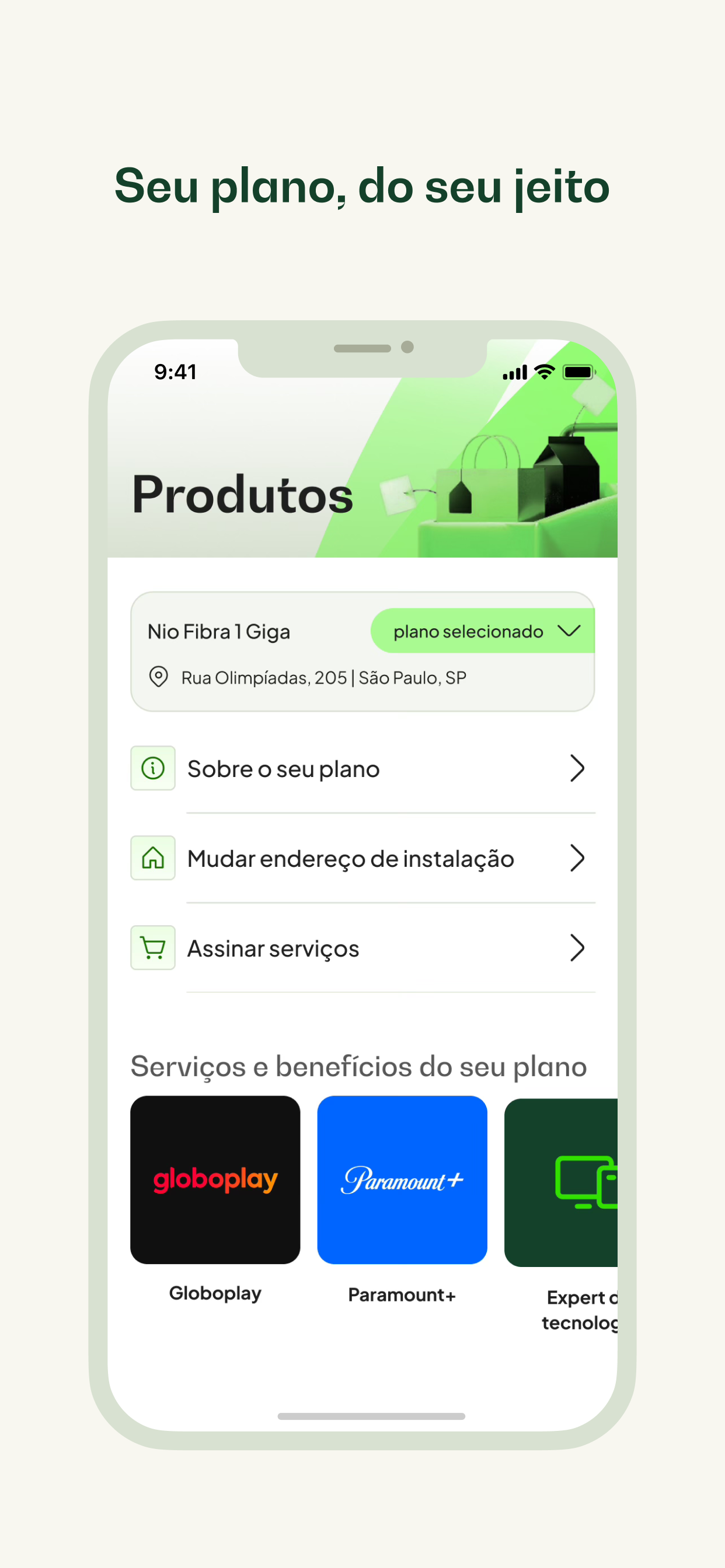 Nio: internet fibra
