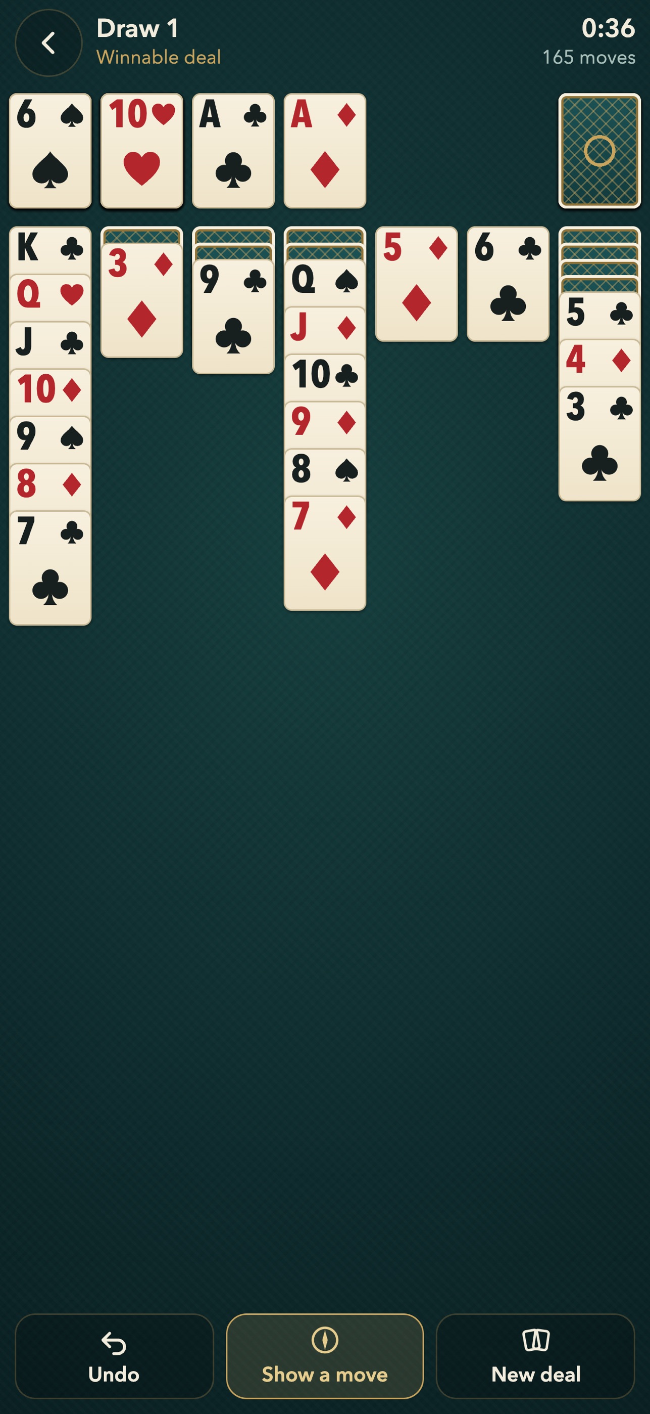 Screenshot 3 of Solitaire Harbor: Big Cards
