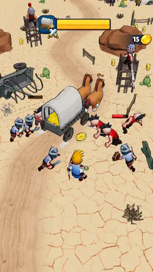 Escort the Wagon! screenshot 1