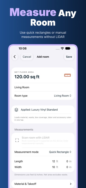 FloorQuote: Flooring Quotes screenshot