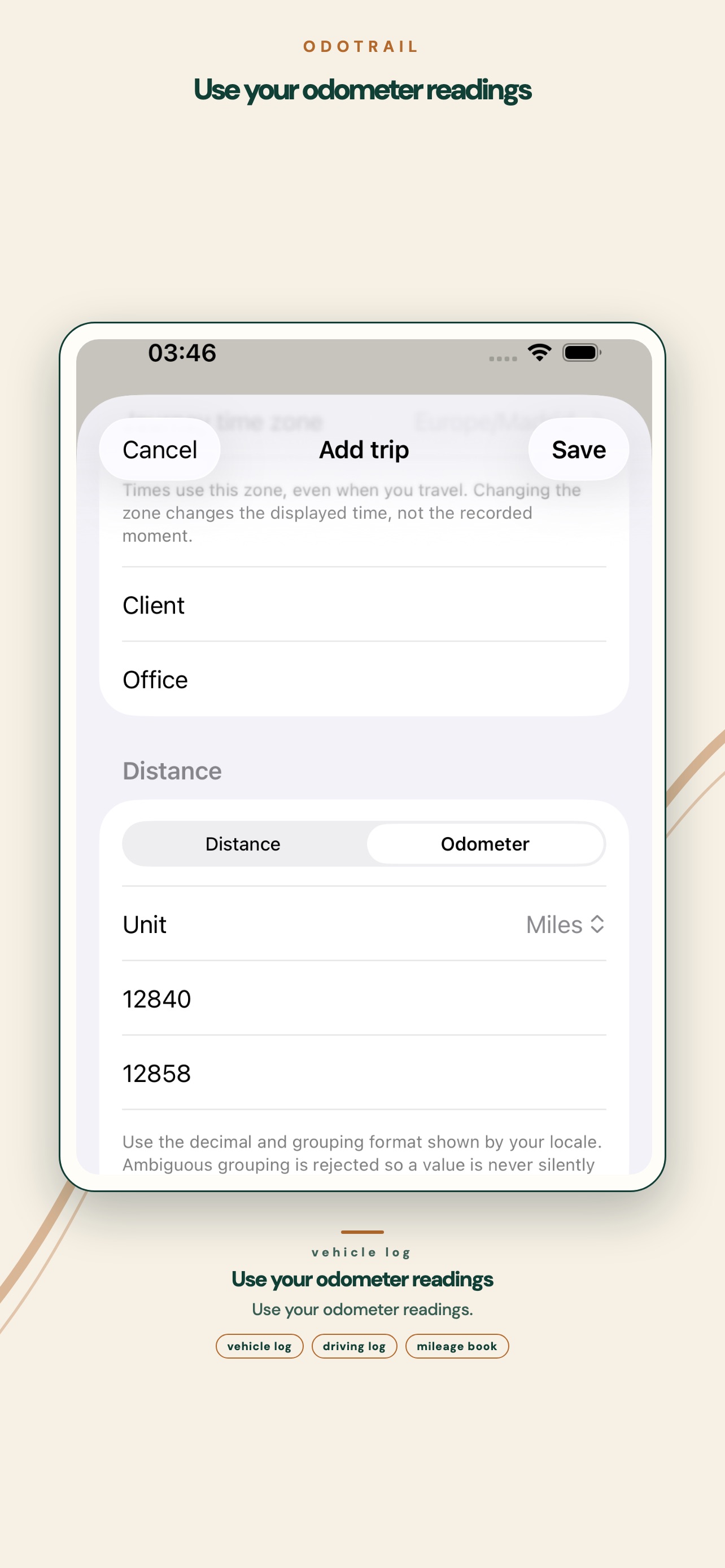 Screenshot 4 of Mileage Tracker: OdoTrail