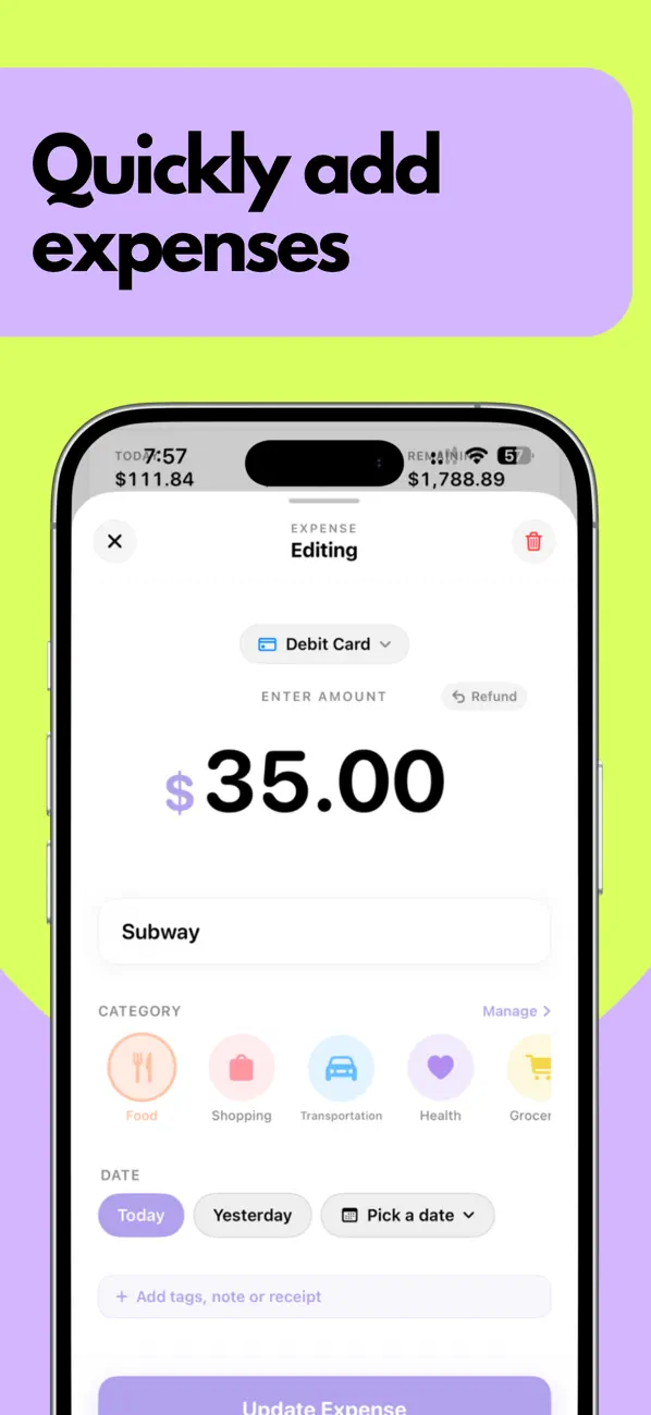 Screenshot #3 pour CashLens: Expense Tracker