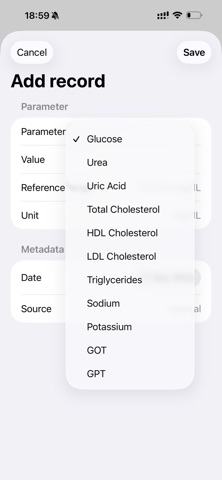 HealthTrend screenshot