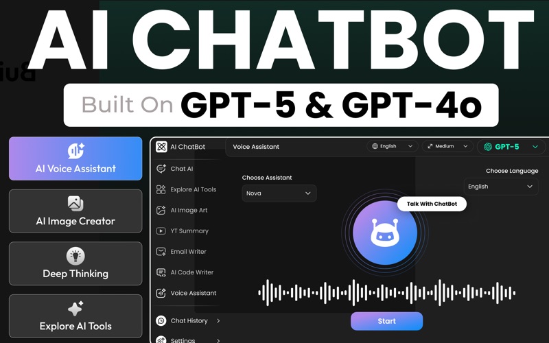Chat Bot 5.1: Ask AI Assistant app screenshot