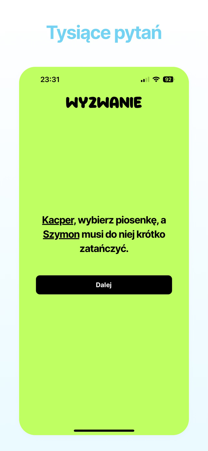 Prawda czy Wyzwanie - wybieraj