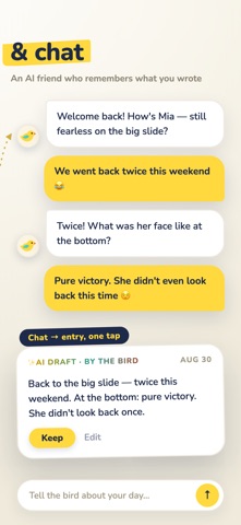 Lorebird: AI memory & chat Screenshot 2 of 6