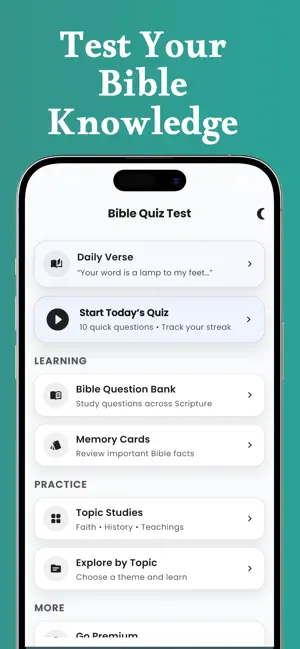 Bible Quiz Unlimited & Trivia screenshot 1