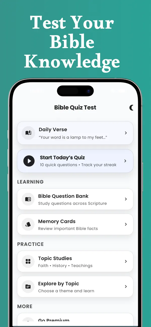 Screenshot #1 pour Bible Quiz Unlimited & Trivia