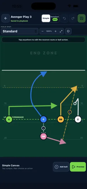 TactiFlag: Flag Football screenshot 1