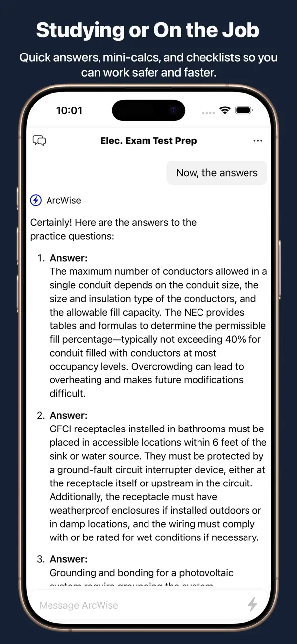 #5. ArcWise Electrical Assistant (iOS) Ved: Bryan Neel