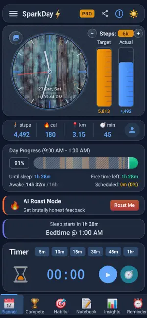 SparkDay: Step & Daily Planner screenshot 1