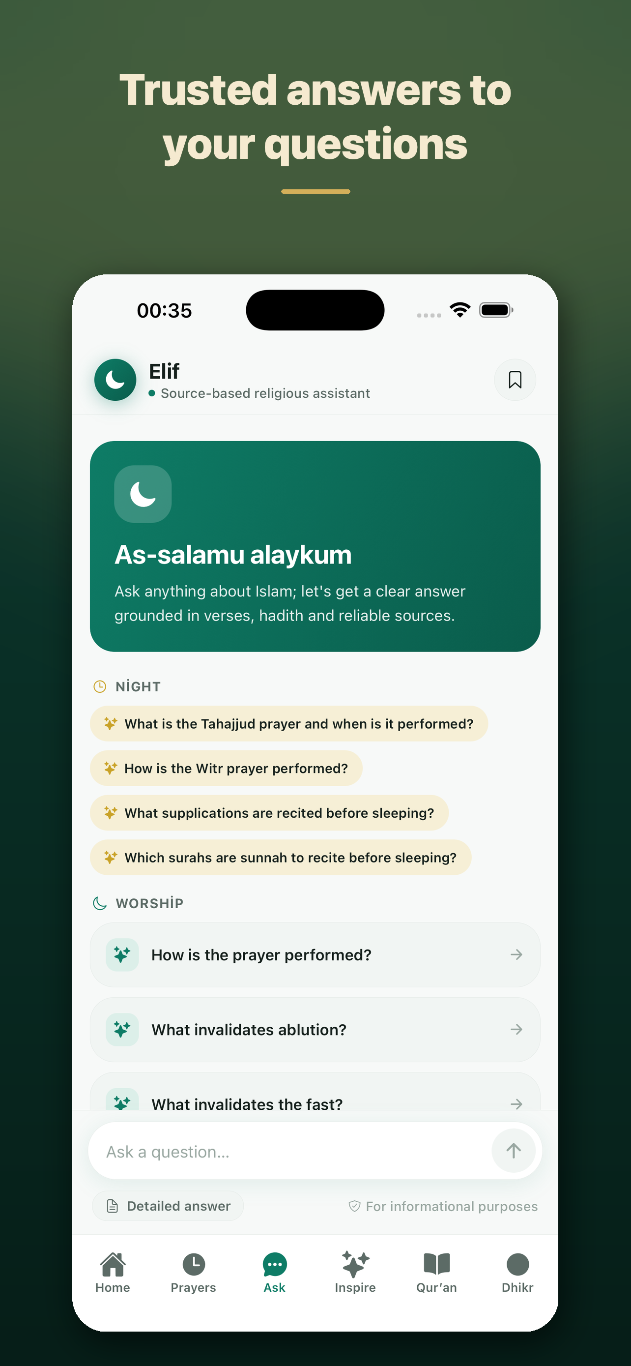 Elif: Prayer Times & Qur'an screenshot 3