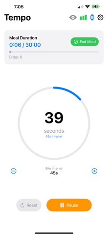 Tempo Eats - Mindful Timer screenshot