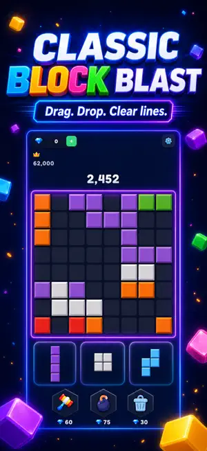 Block Blast: Gem Puzzle screenshot 1