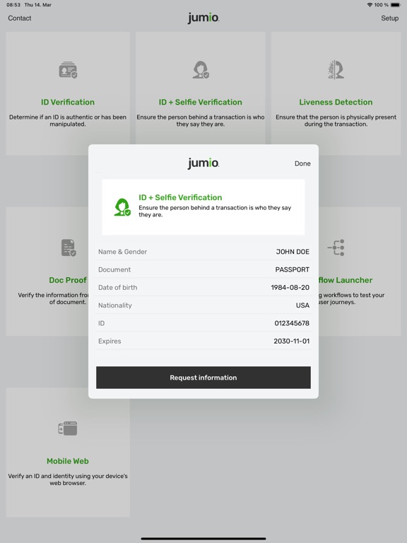 Screenshot #6 pour Jumio Showcase