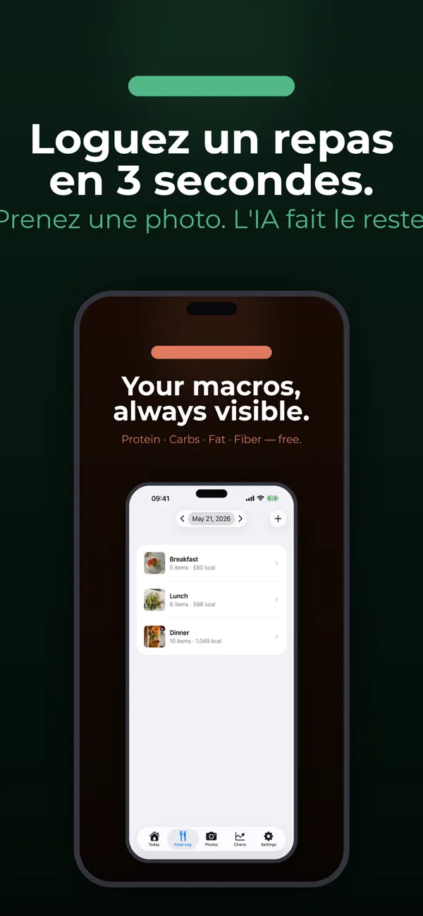 Screenshot #1 pour AI Assisted FoodTracker