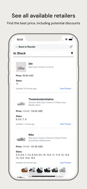 snkrIndex: Shoes for Retail screenshot 2