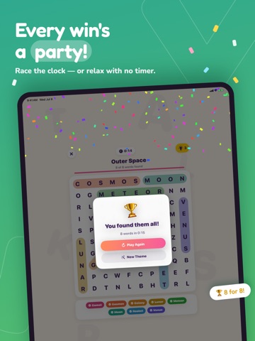Search Me! Word Search Creator iPad screenshot