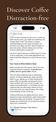 My CoffeeCalc screenshot