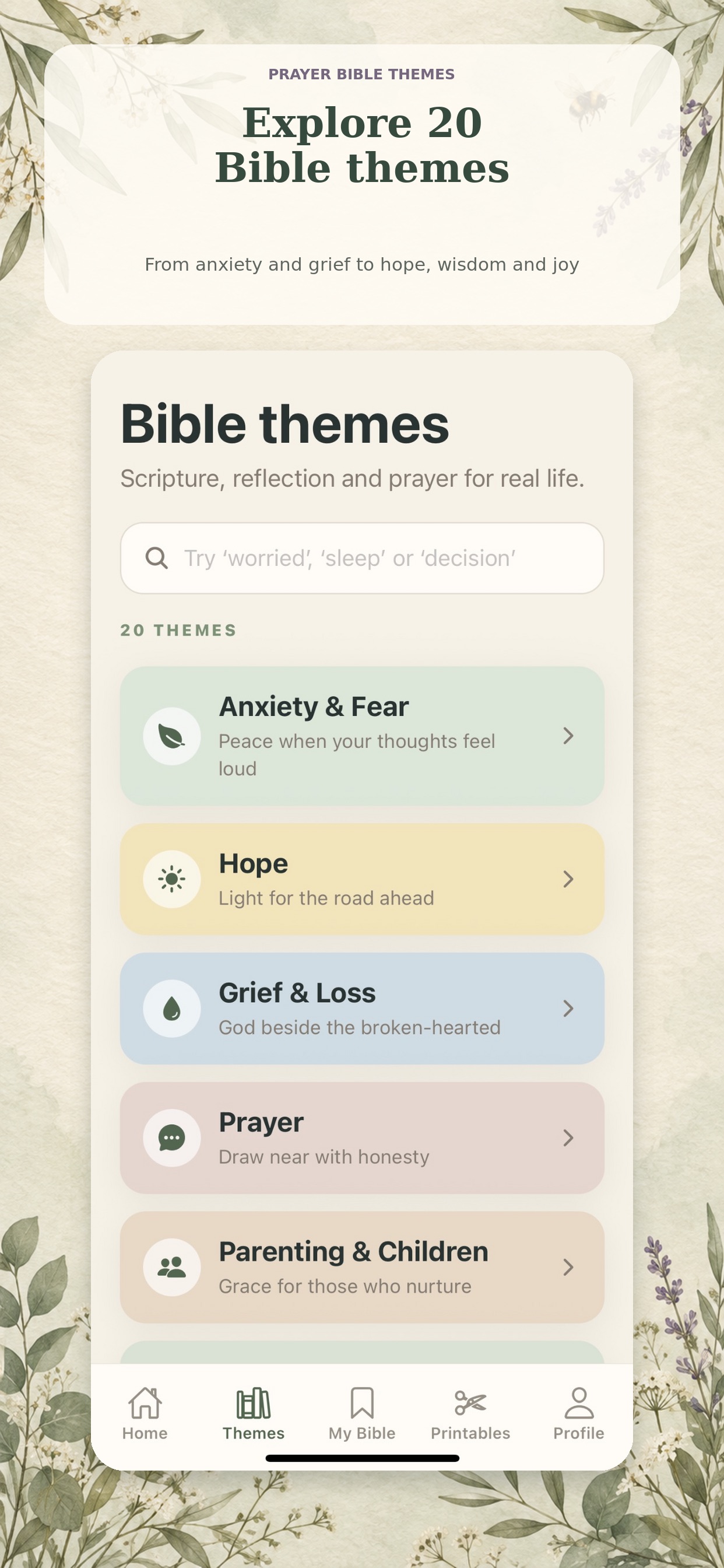 Screenshot 3 of Prayer Bible Themes