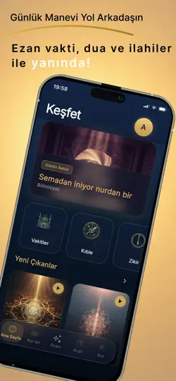Nur: Namaz Vakti Ve Ezan iPhone Ekran Görüntüsü 1