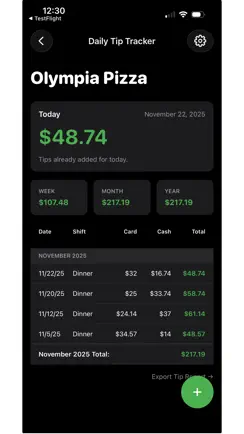 Daily Tip Tracker iPhone image 2