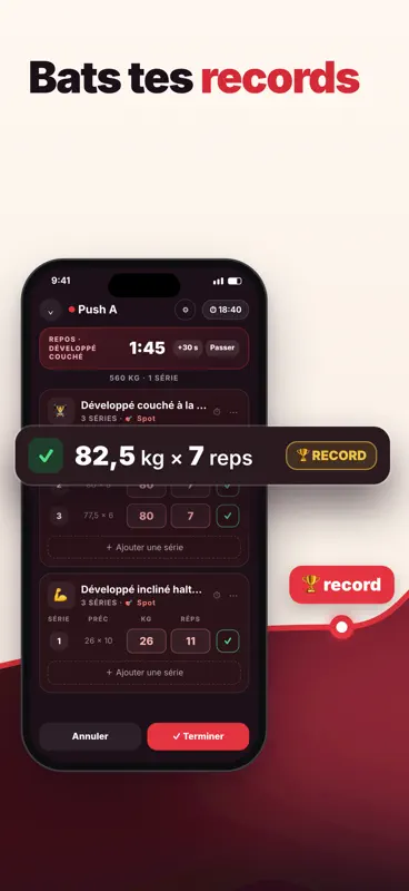 RepFlow - Suivi Musculation screenshot 3 of 6