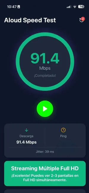Aloud Speed Tester screenshot 2