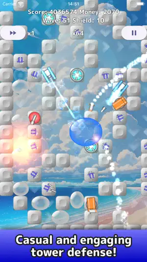 Bubble Panic! Tower Defense screenshot 1