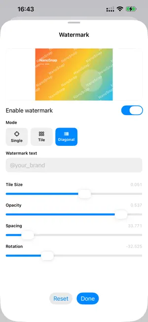NanoSnap screenshot 2