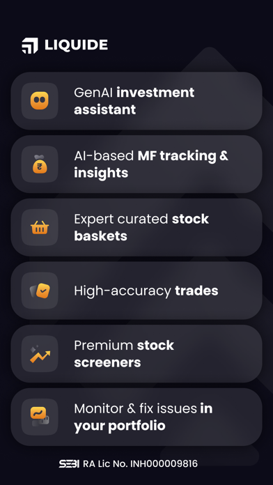 Liquide- Stocks & Mutual Funds Screenshot