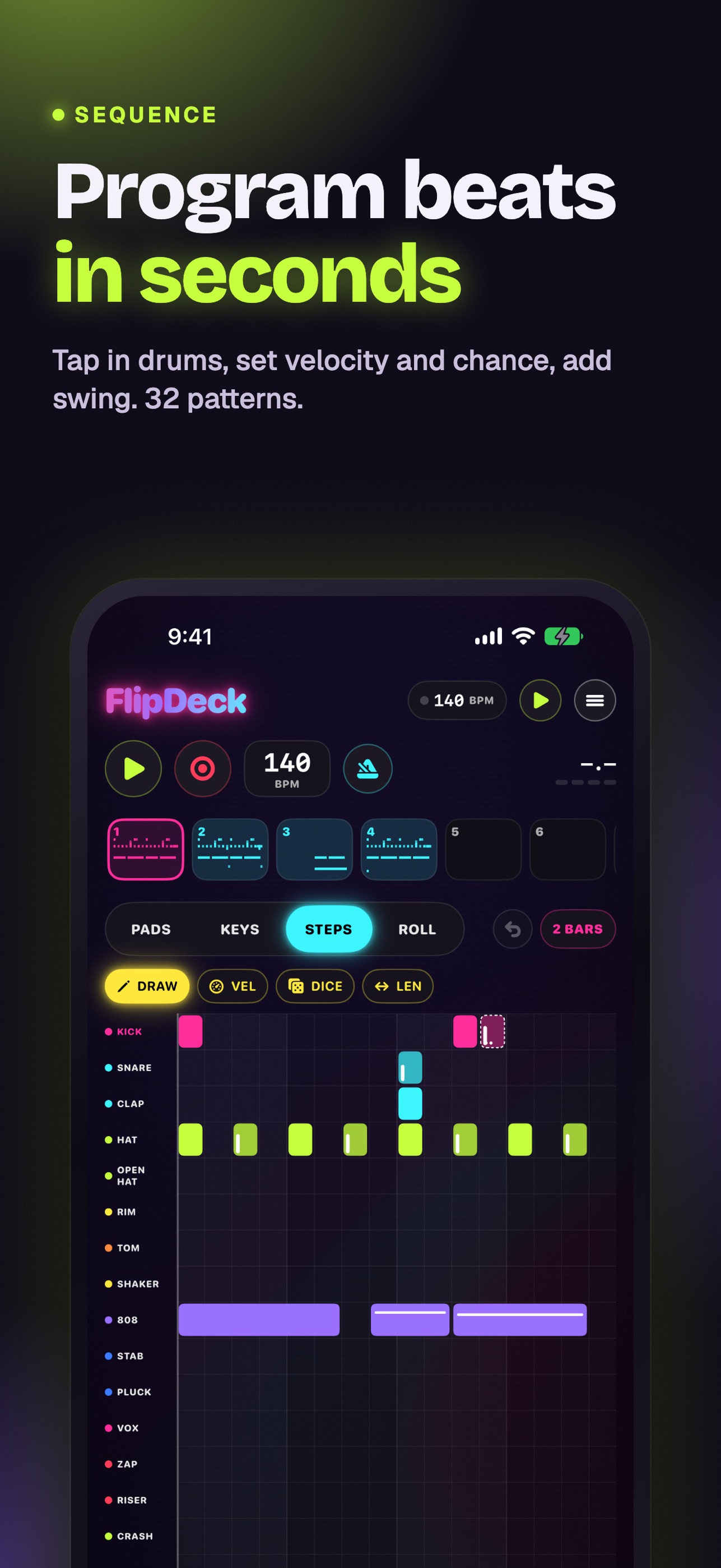 Screenshot 3 of FlipDeck: Sampler & Beat Maker