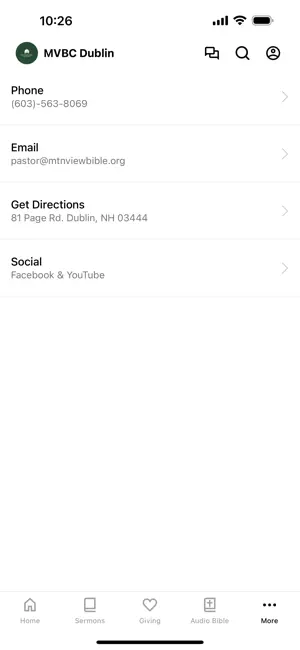 Mountain View Bible Church screenshot 3