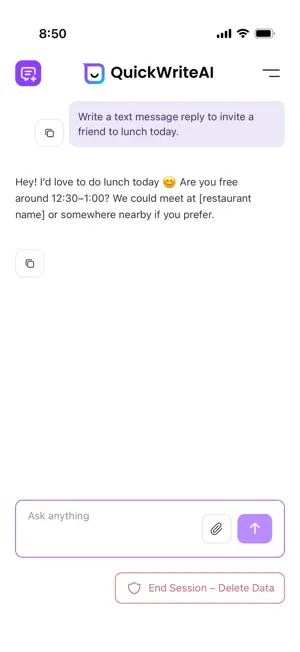 QuickWriteAI screenshot 4