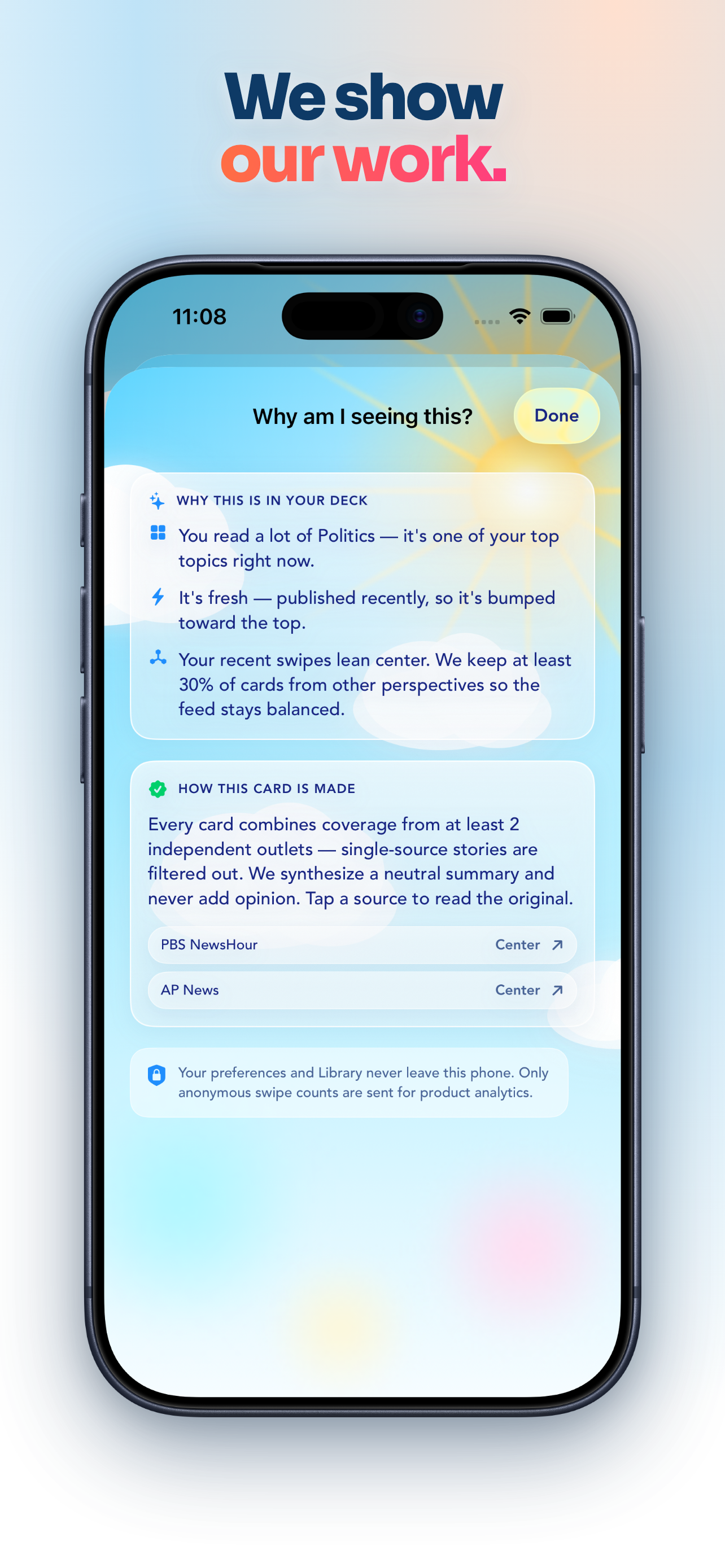 NewsFlash: Swipe the News