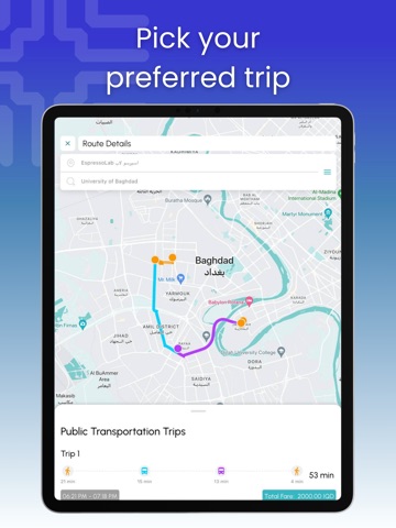 Baghdad Transportation iPad screenshot