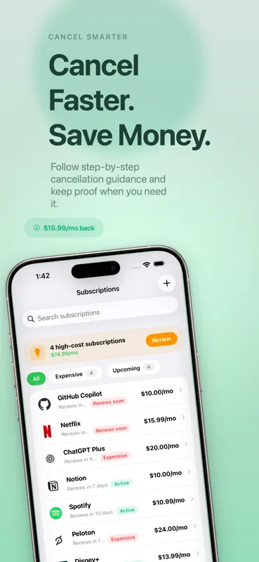 Subscription Tracker & Trials screenshot 4 of 8