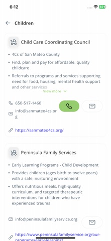 Shelter Resources App Screenshot 2 of 4